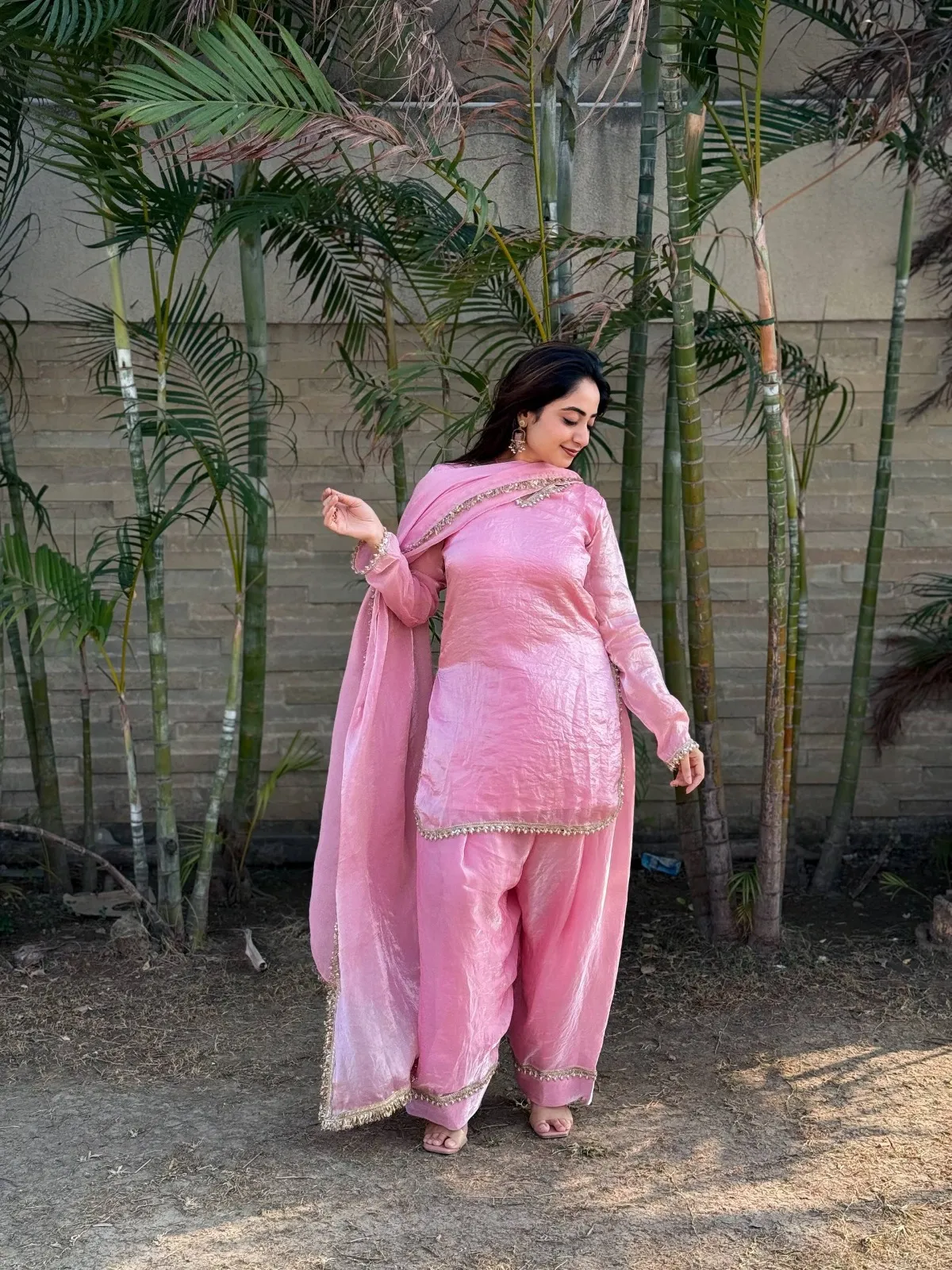 Baby Pink Farsi Salwar Set