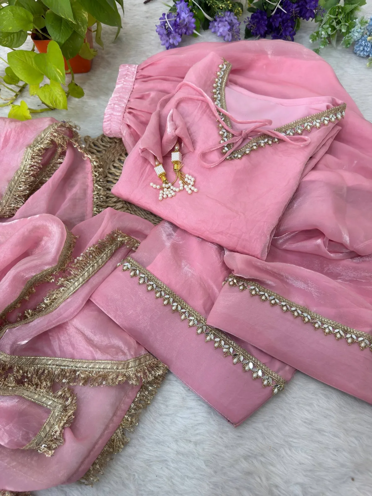 Baby Pink Farsi Salwar Set