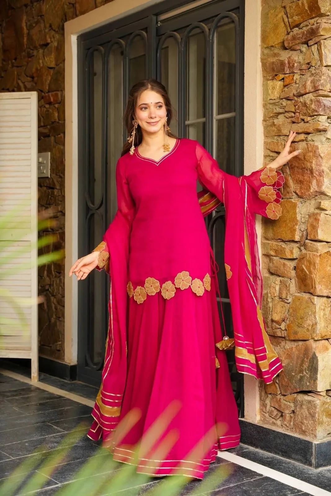 Beautiful Rani Cut Work Salwar Suit