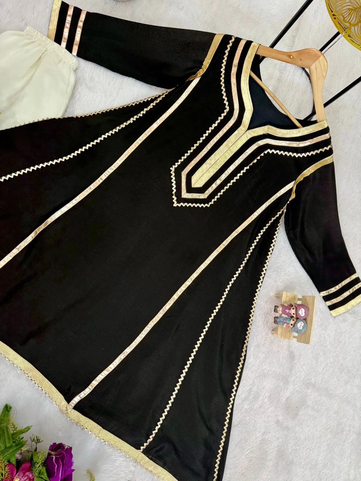 Bollywood Inspired Airport Co ord Set Black