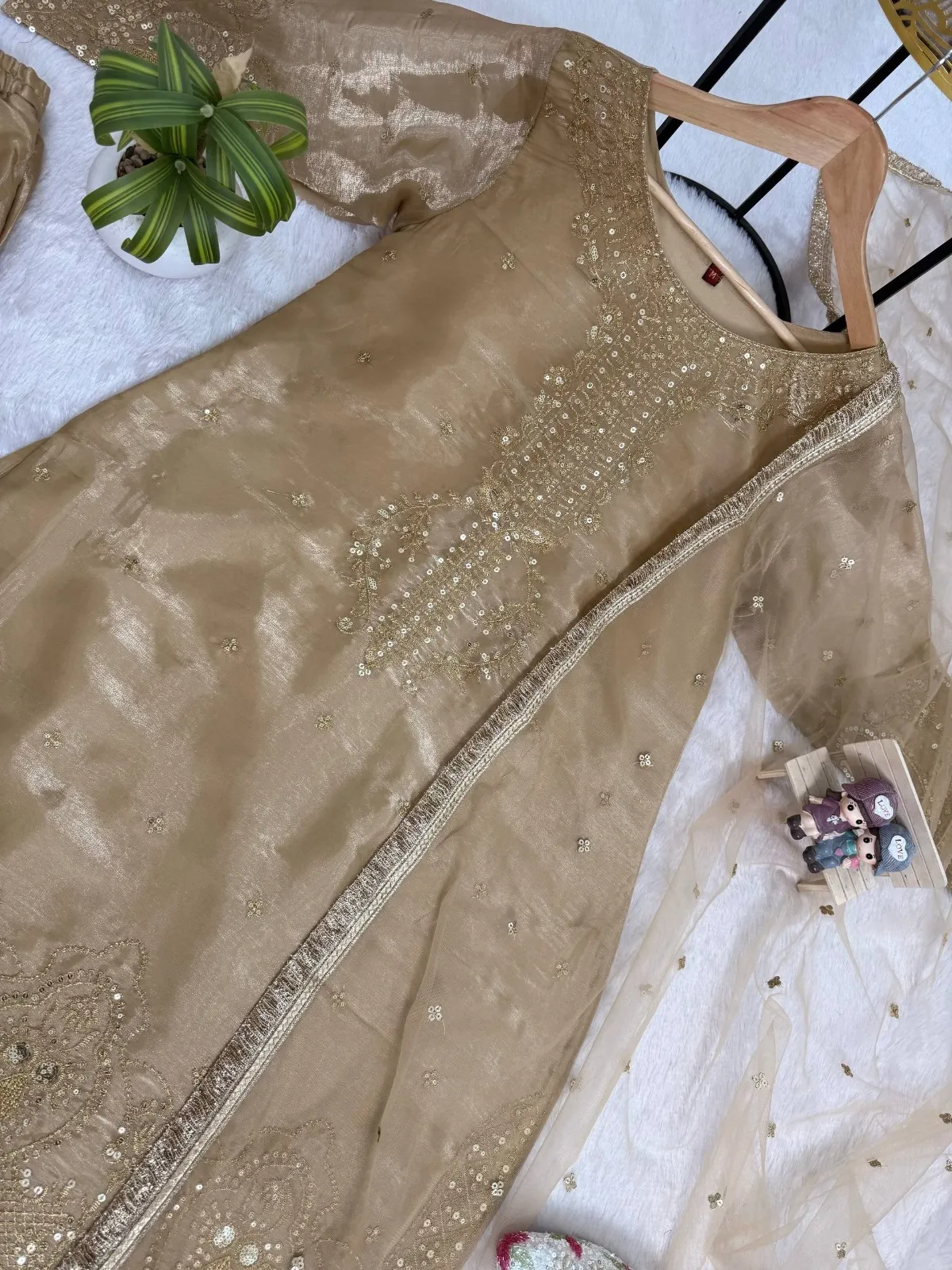 Eid Festival Readymade Dress Chiku Color