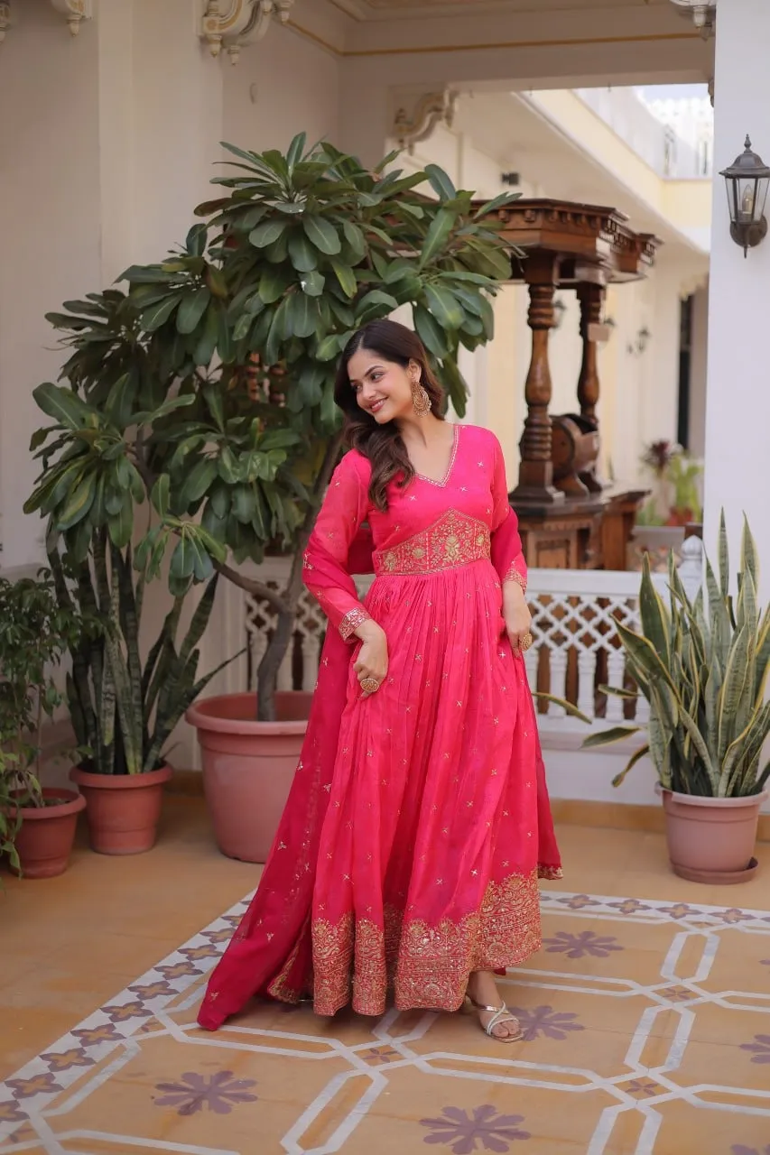 Festive Special Rani Anarkali Gown