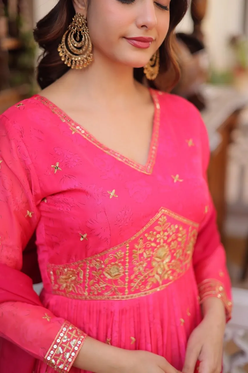 Festive Special Rani Anarkali Gown