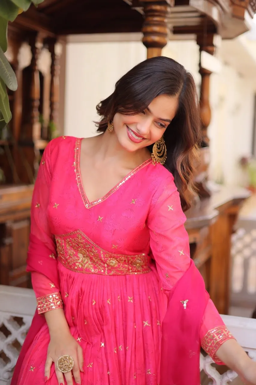 Festive Special Rani Anarkali Gown