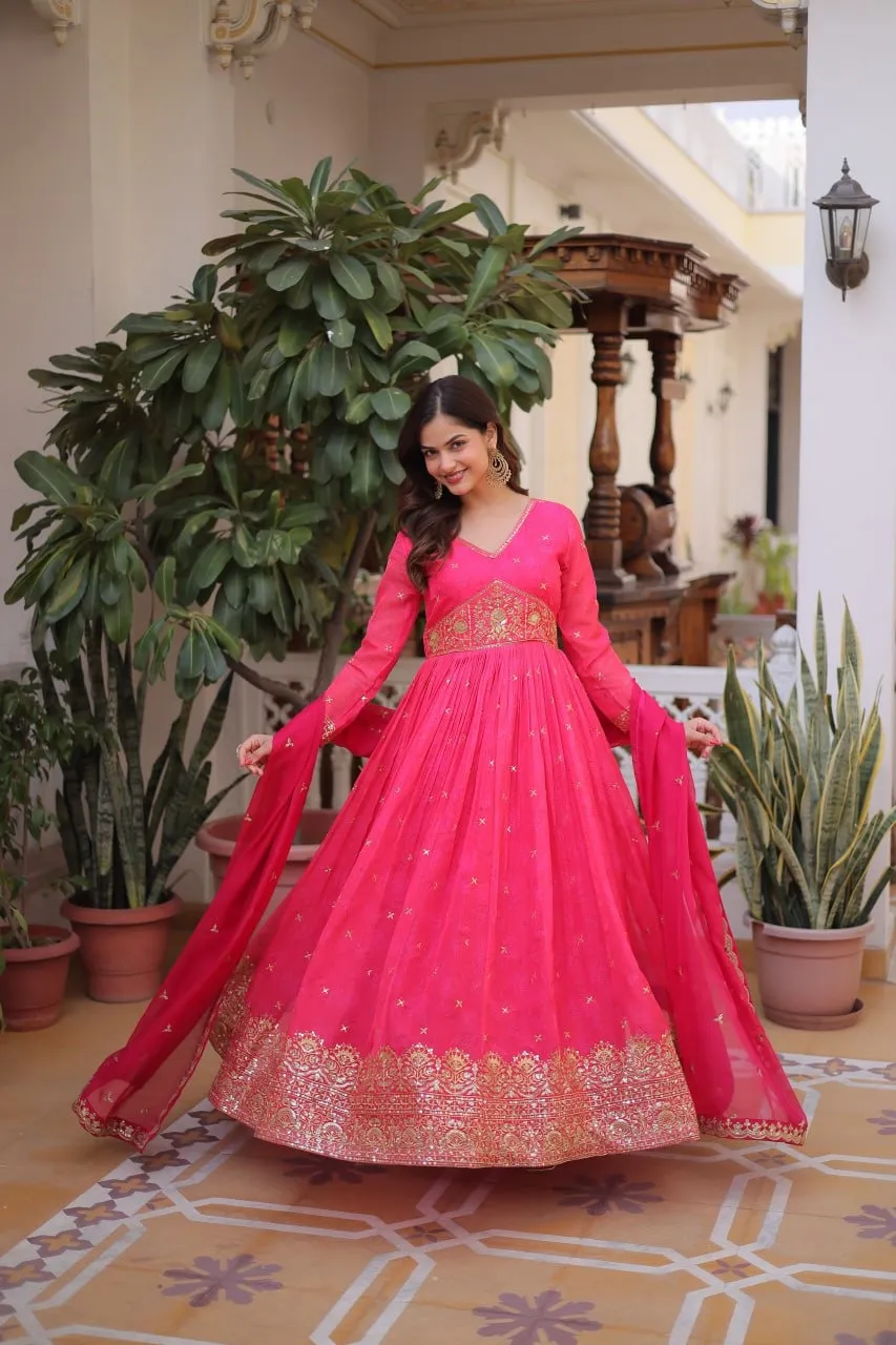 Festive Special Rani Anarkali Gown