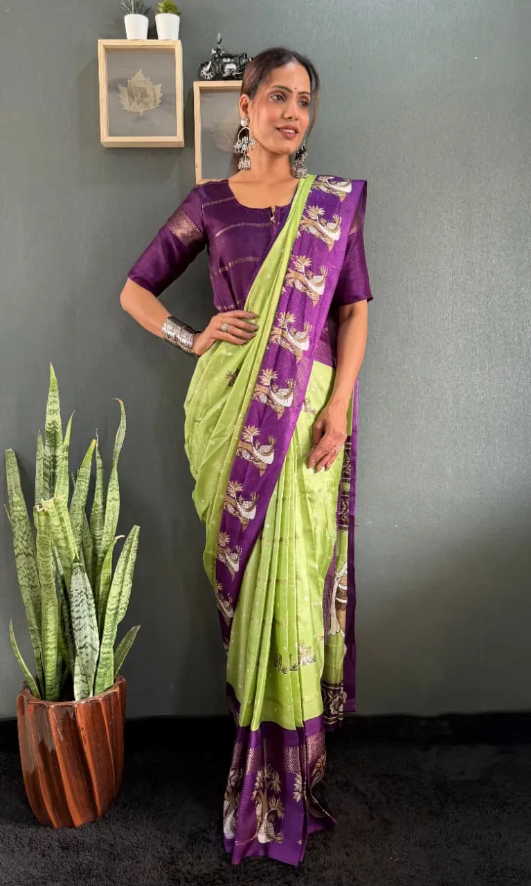 Festive Wear Silk Zip and Go Saree