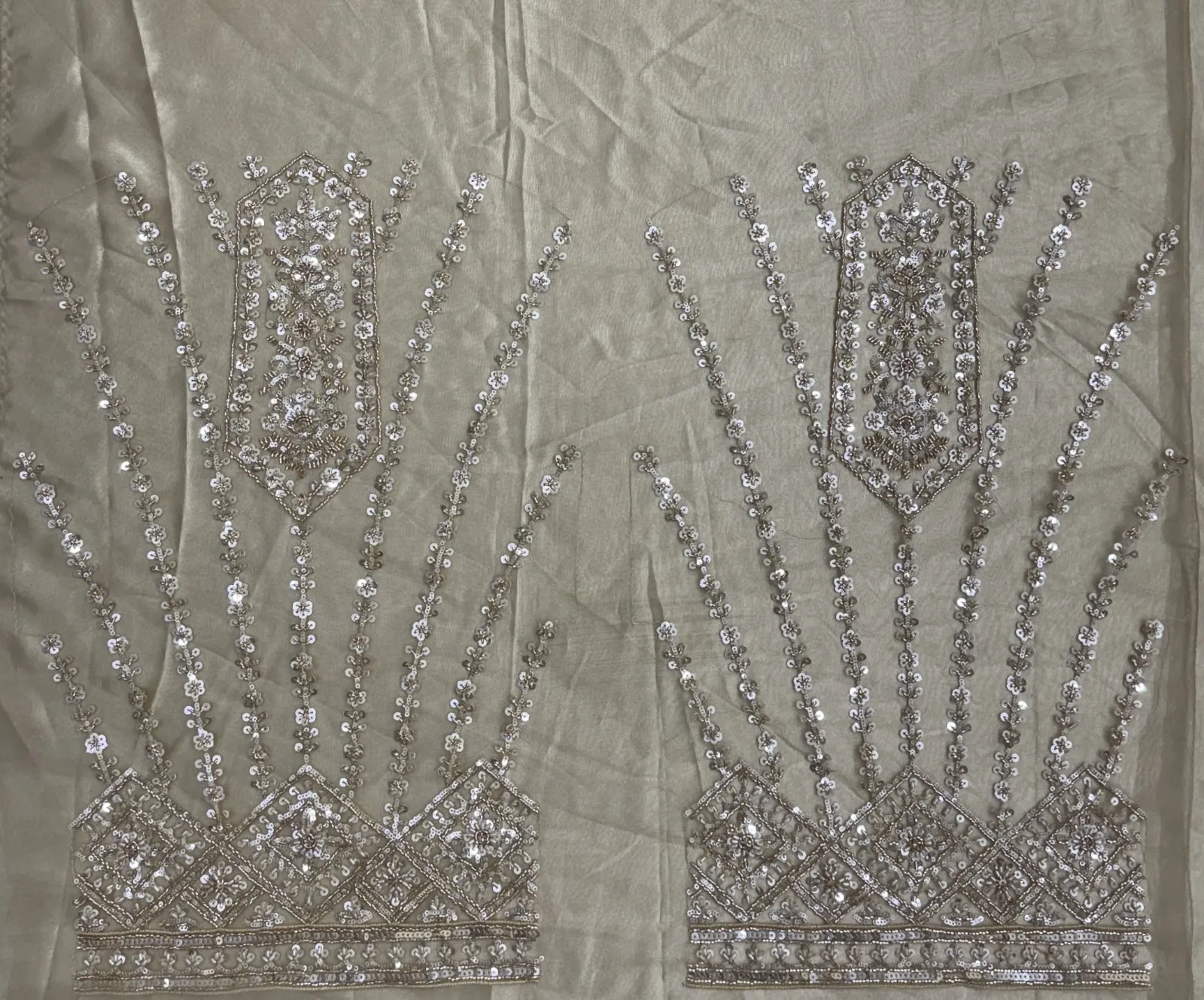 Golden Color Handwork Bridal Lehenga Choli