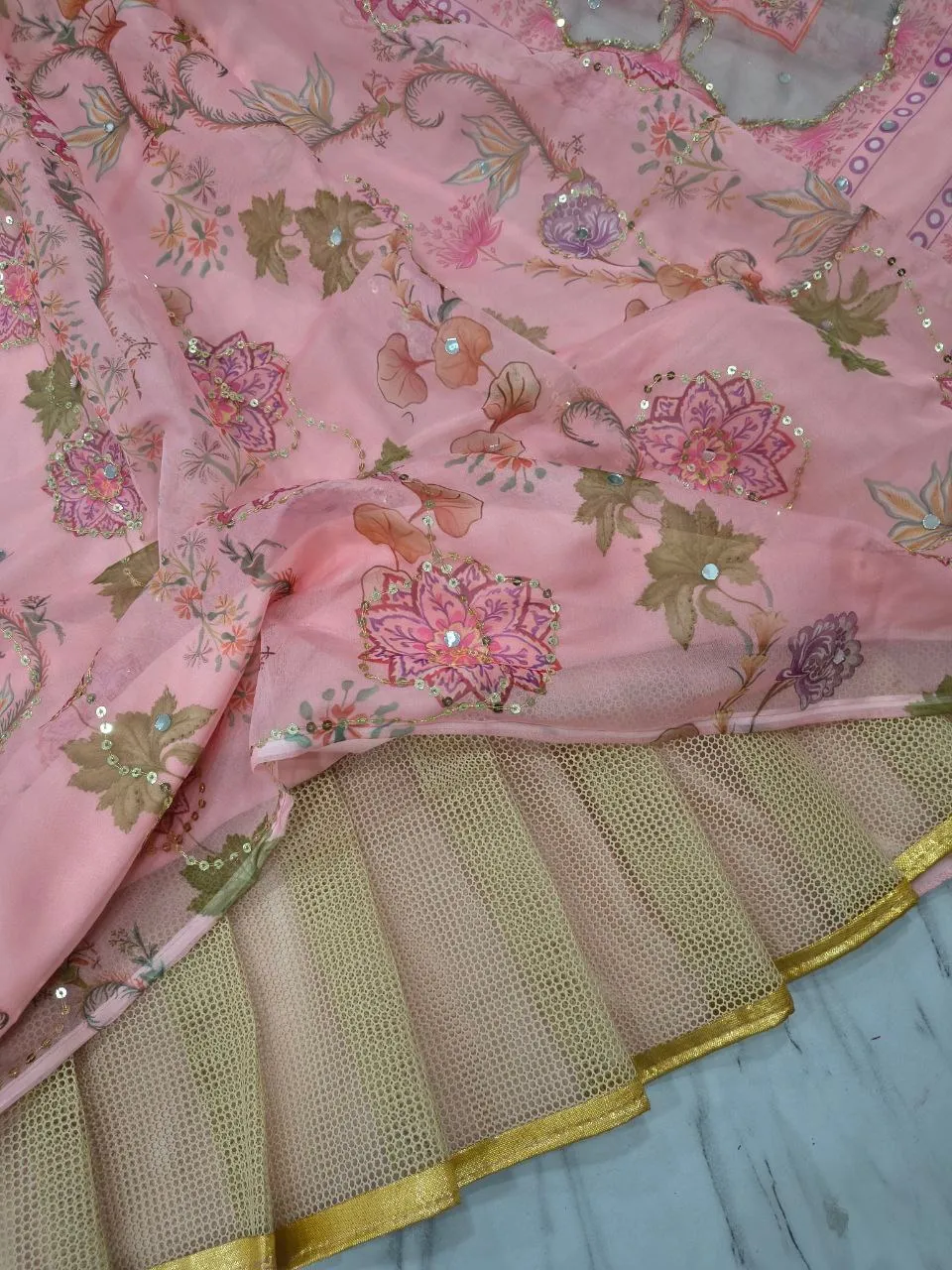 Bollywood Vaani Kapoor Inspired Pink Lehenga