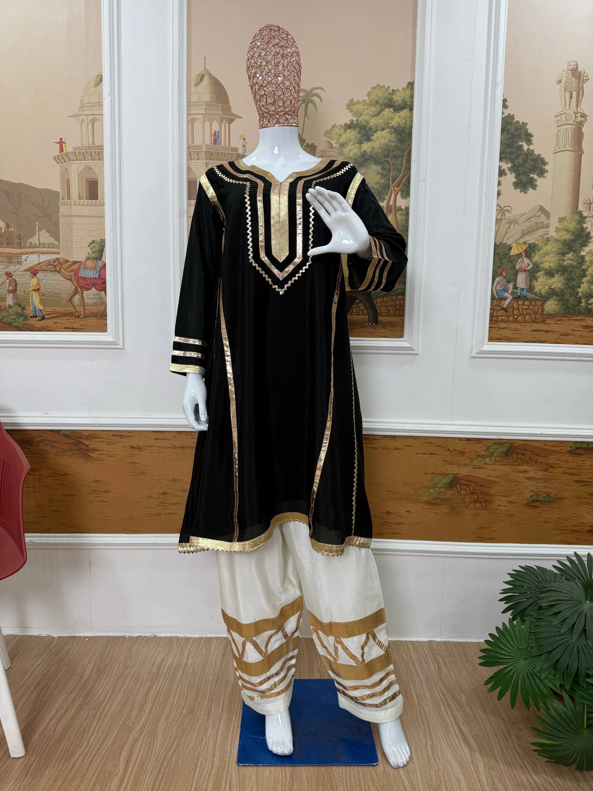 Bollywood Inspired Airport Co ord Set Black