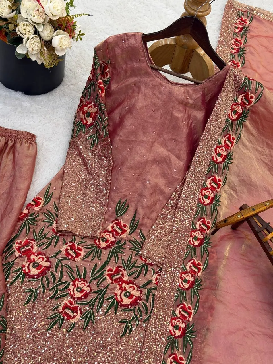 Pink Readymade Pakistani Gharara Suit