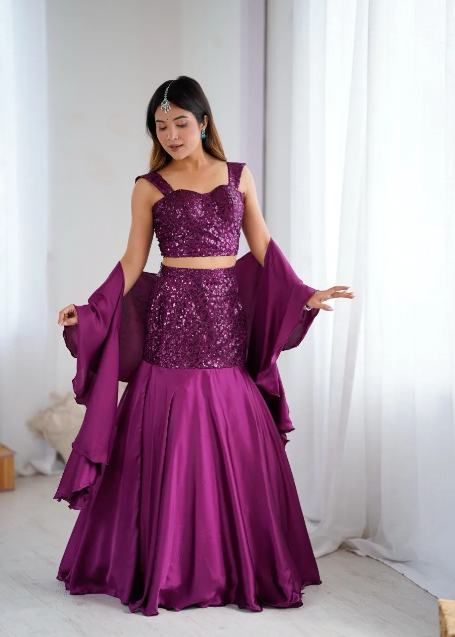 Readymade Fish Cut Lehenga for Wedding