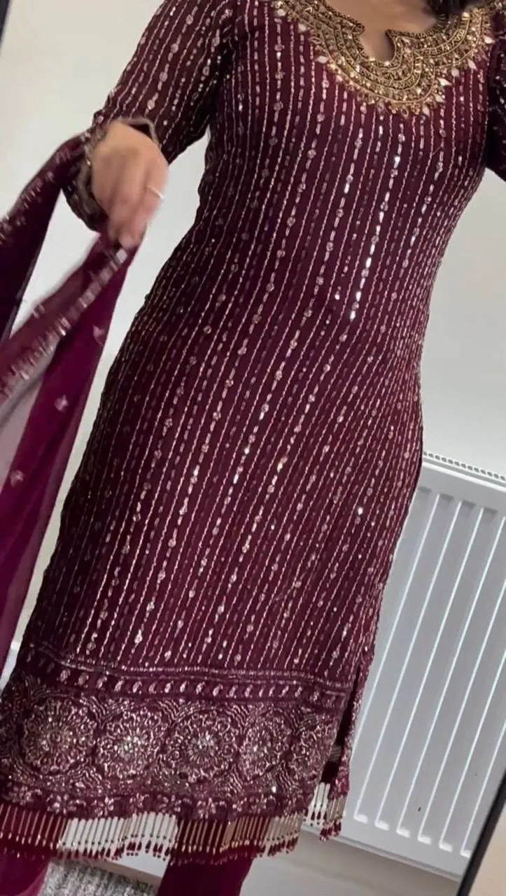 Readymade Straight Purple Suit