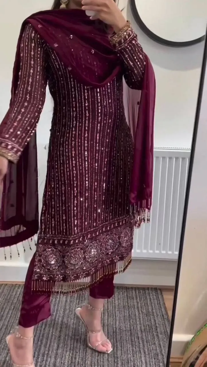Readymade Straight Purple Suit