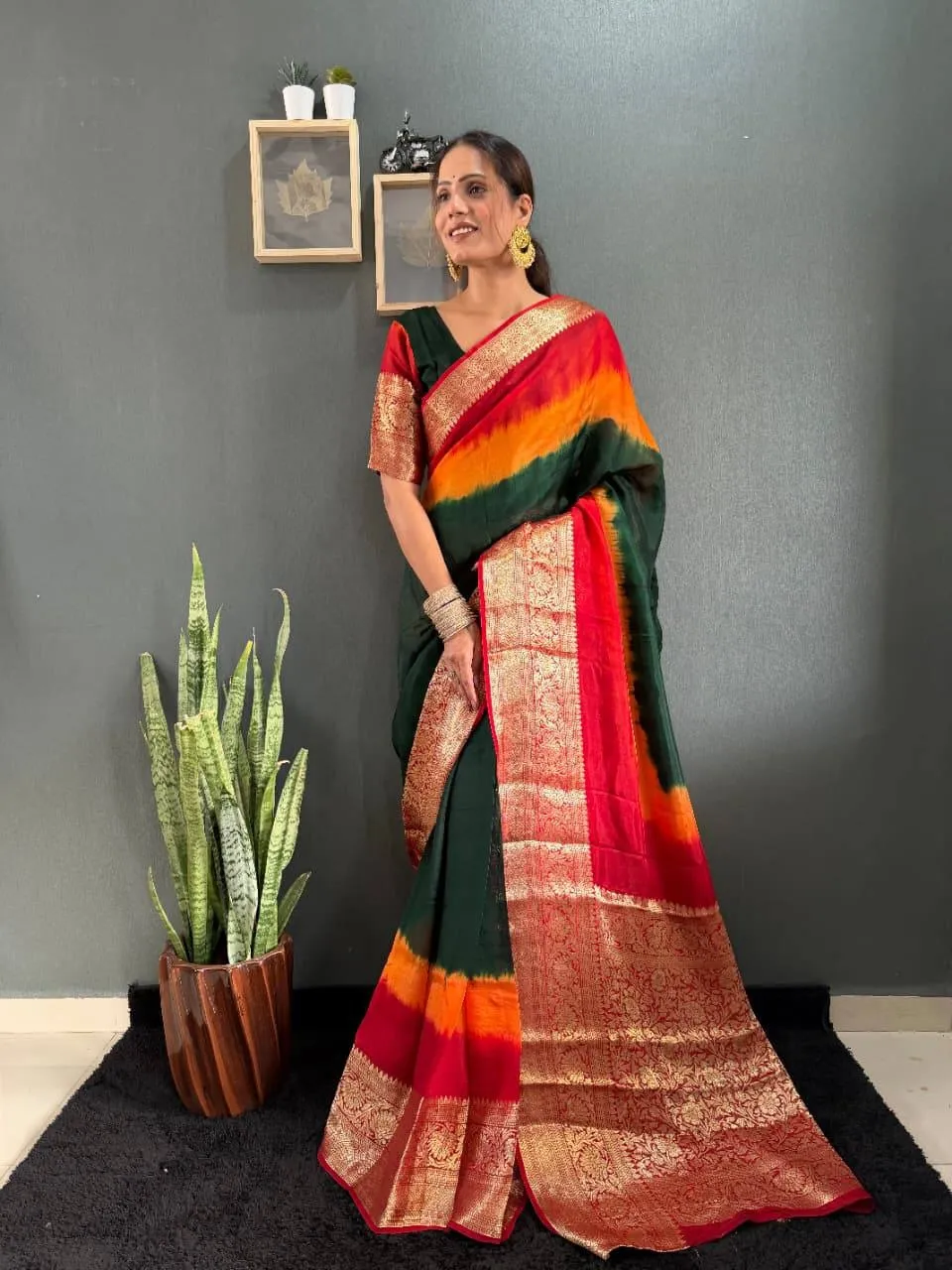 Zip and go Saree for Wedding in Silk