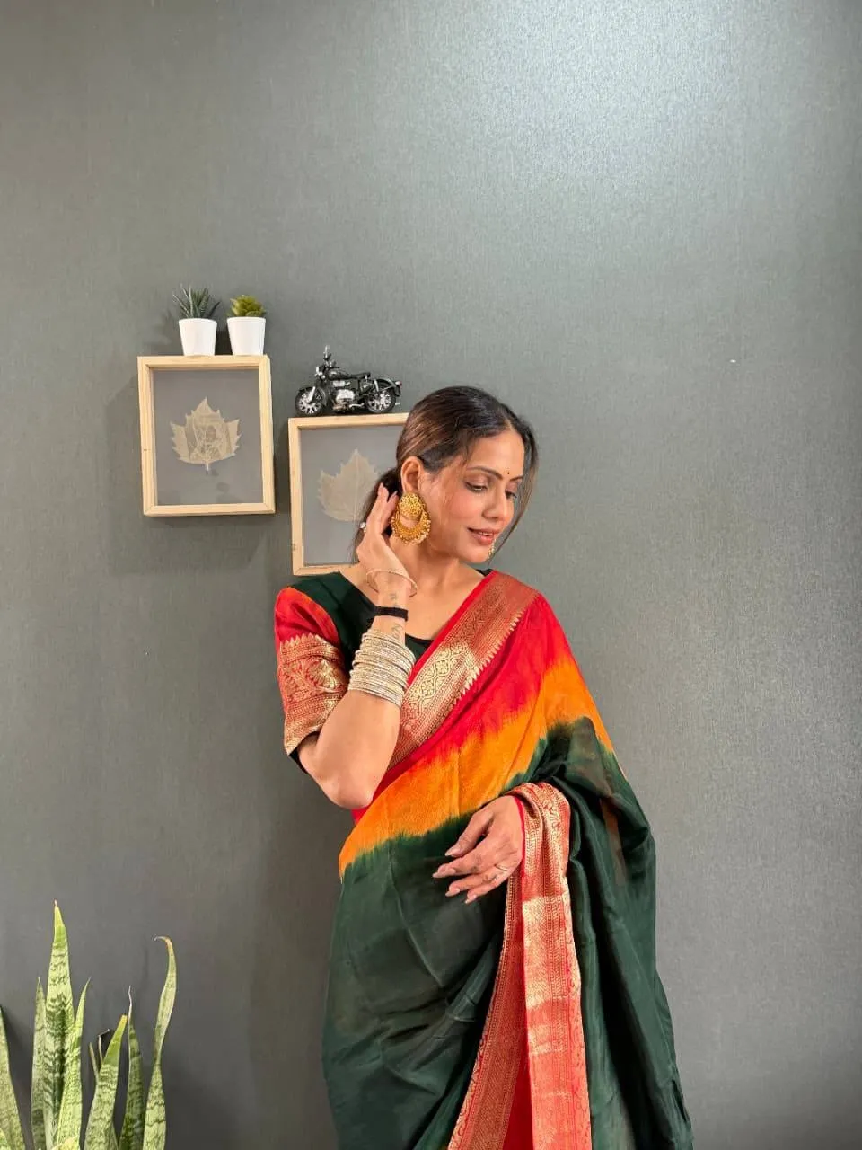Zip and go Saree for Wedding in Silk