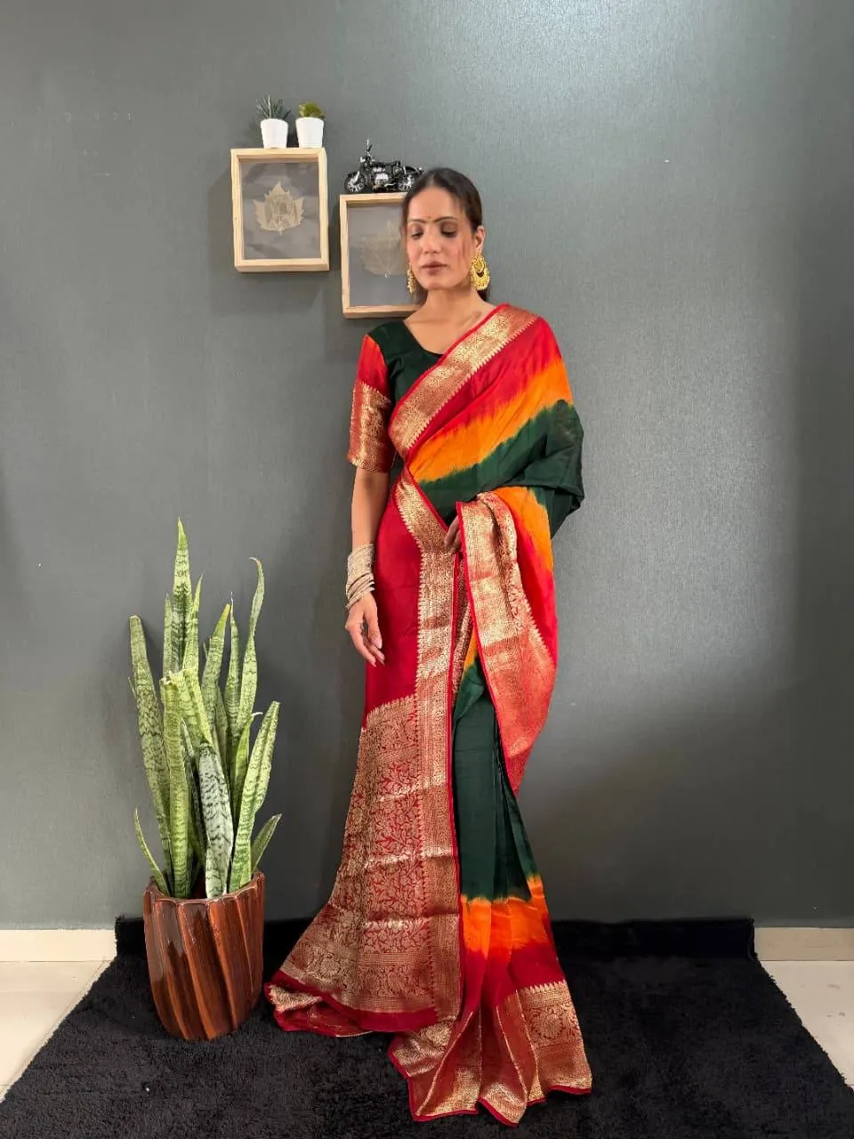 Zip and go Saree for Wedding in Silk