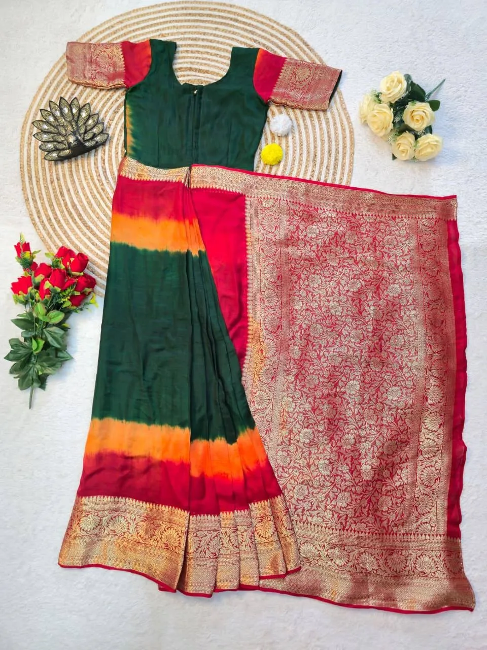 Zip and go Saree for Wedding in Silk