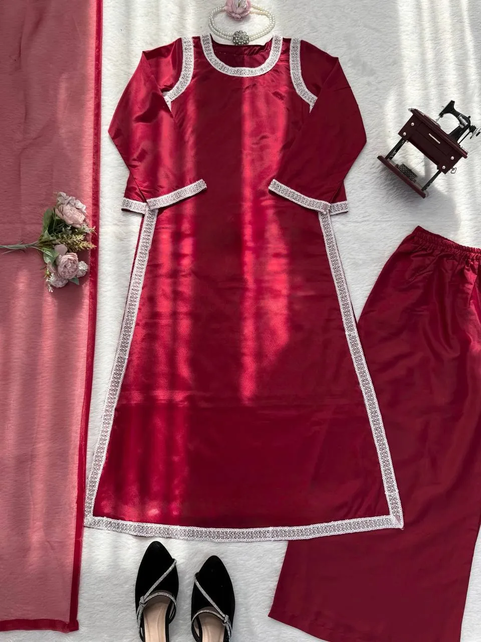 Hania Ameer Inspired Pink Color Readymade Suit