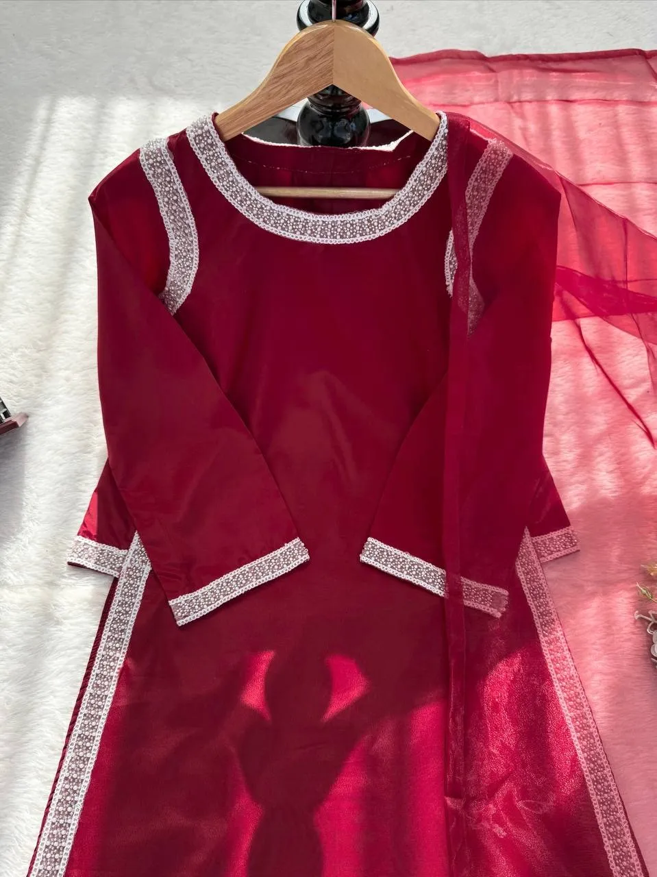 Hania Ameer Inspired Pink Color Readymade Suit