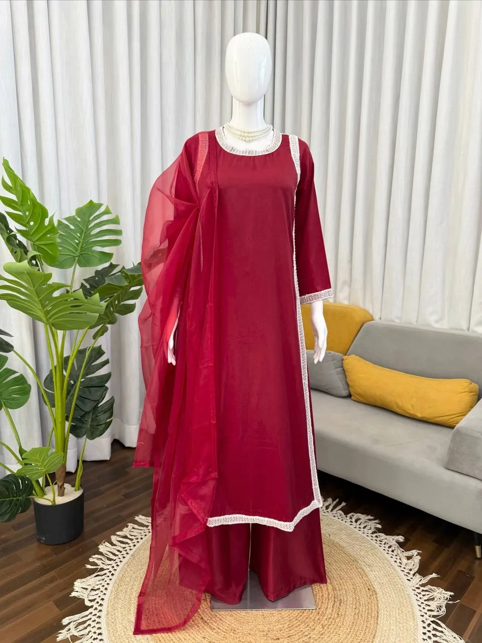 Hania Ameer Inspired Pink Color Readymade Suit