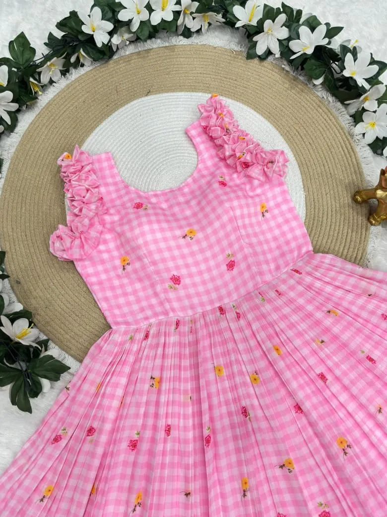 Mother Daughter Combo Midi Frock Designs