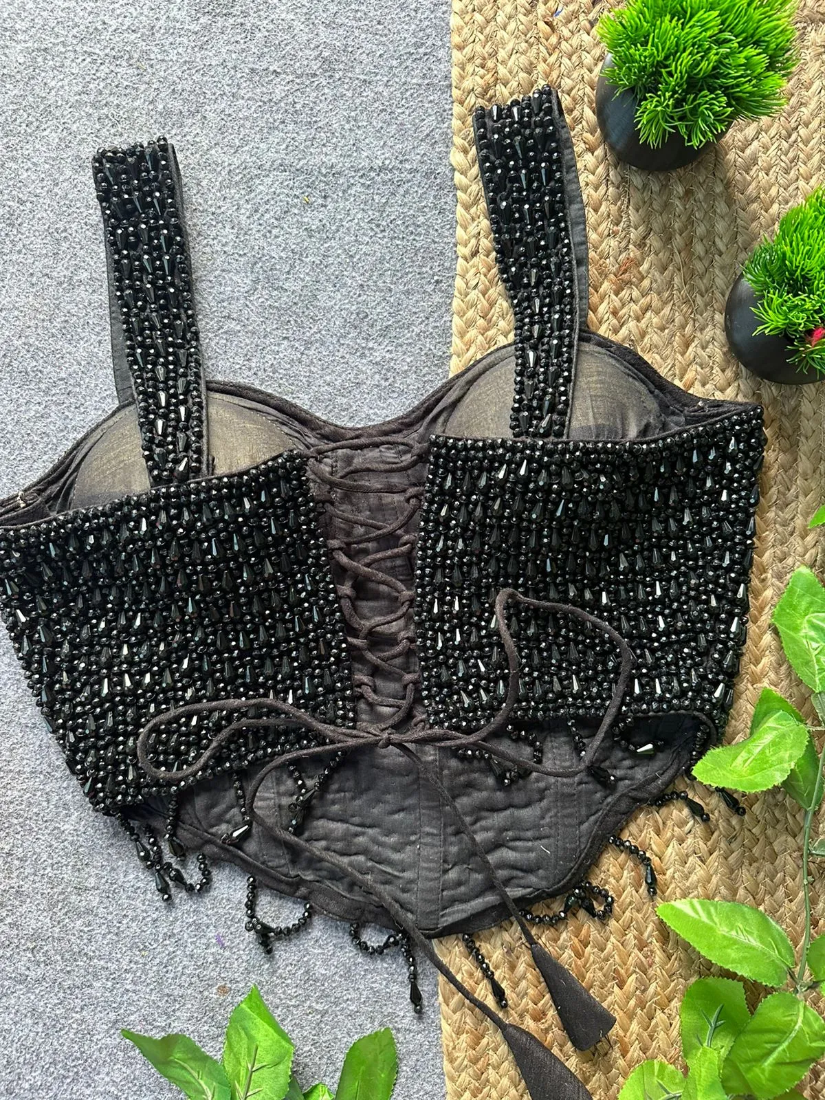 Party Special Black Pearl Blouse