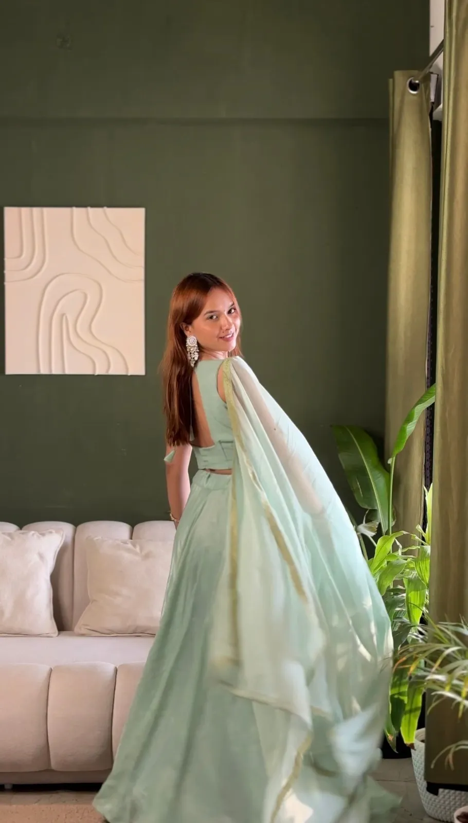 Pista Color Beautiful Embroidery Lehenga Choli