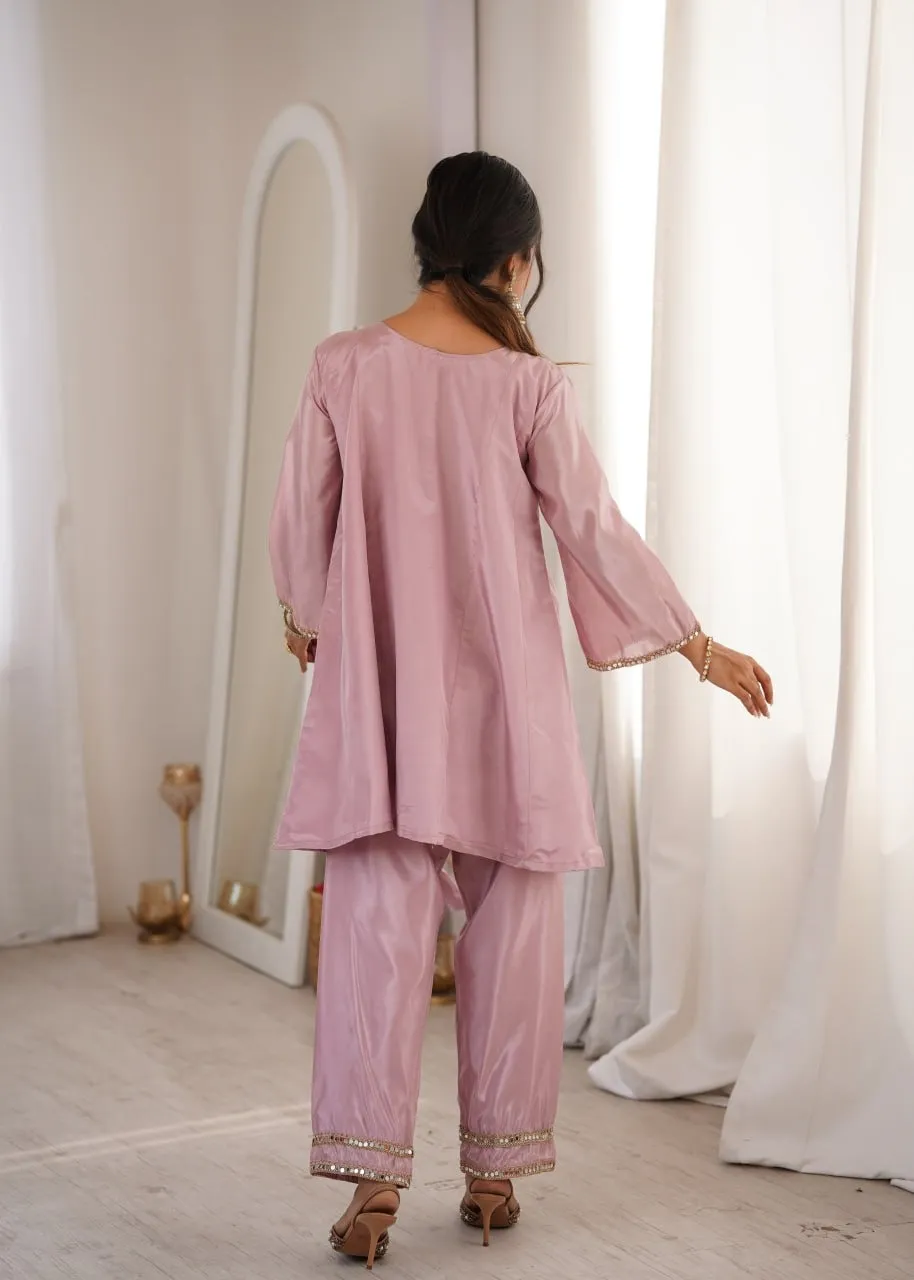 Pink Color Trending Co ord Sets with Batwa