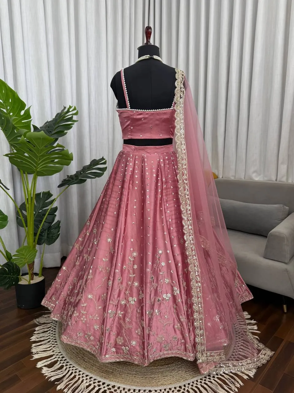 Beautiful Peach Lehenga Choli for Party