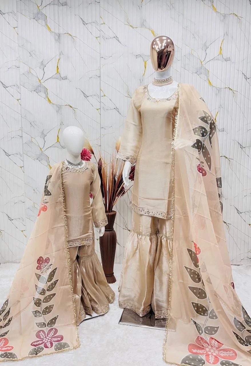 Chiku Mother Daughter Combo Salwar Suit for Wedding