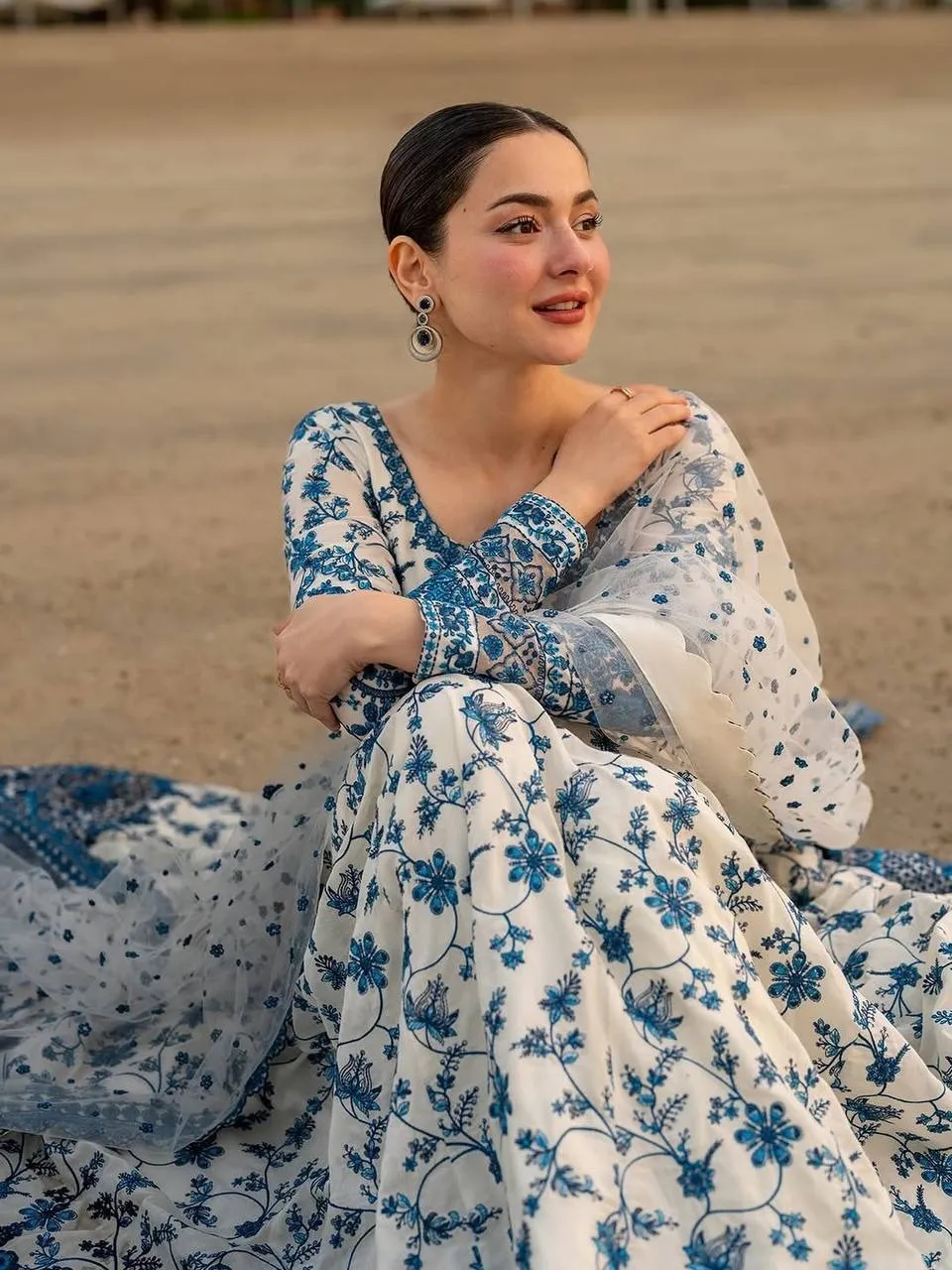 Hania Amir Inspired Anarkali Gown Dress