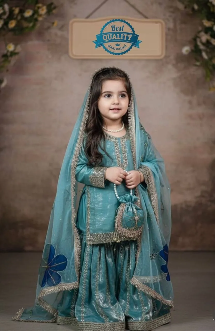 Kids Readymade Sharara Salwar Suit