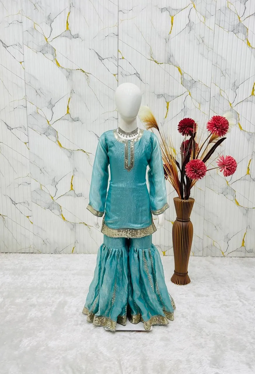 Kids Readymade Sharara Salwar Suit