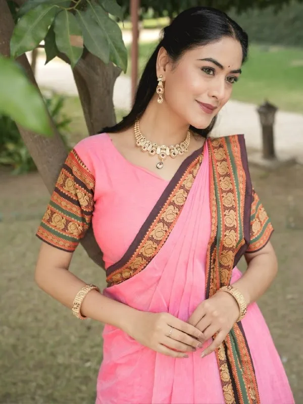 Pink Color Pooja Special Lehenga Choli Under 2500