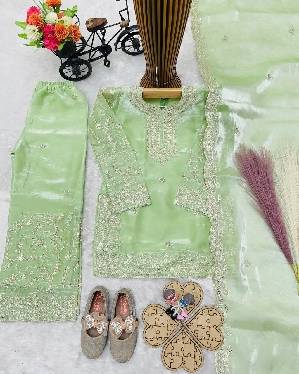 Pista Color Small Kids Readymade Dress