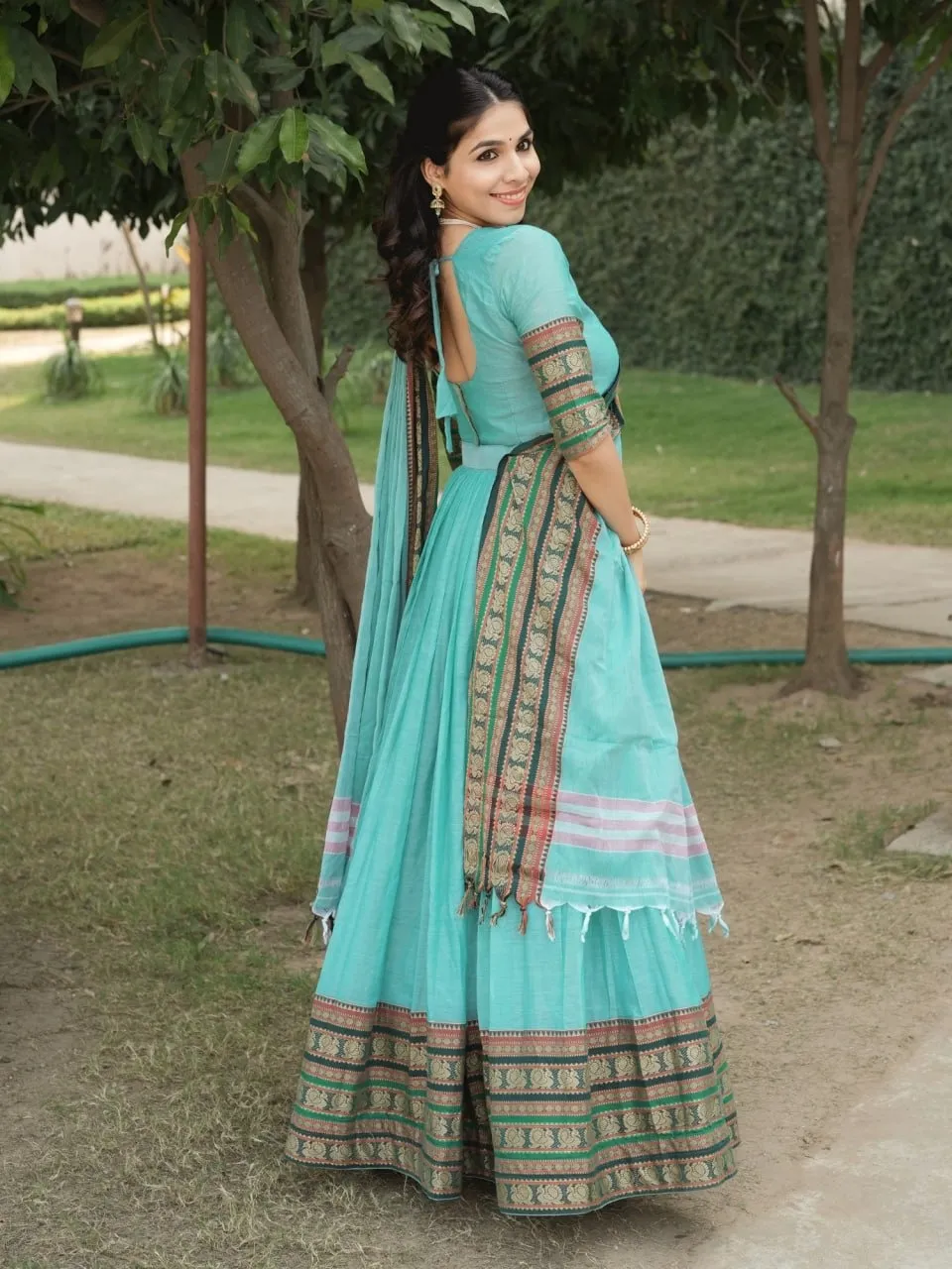 Sky Color Festive Special Lehenga Choli Under 2500