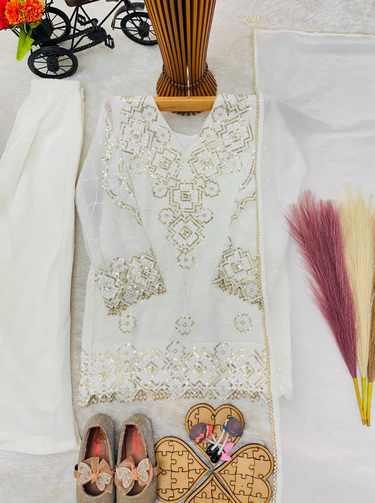 Small Girl Kids Plazzo Salwar Suit
