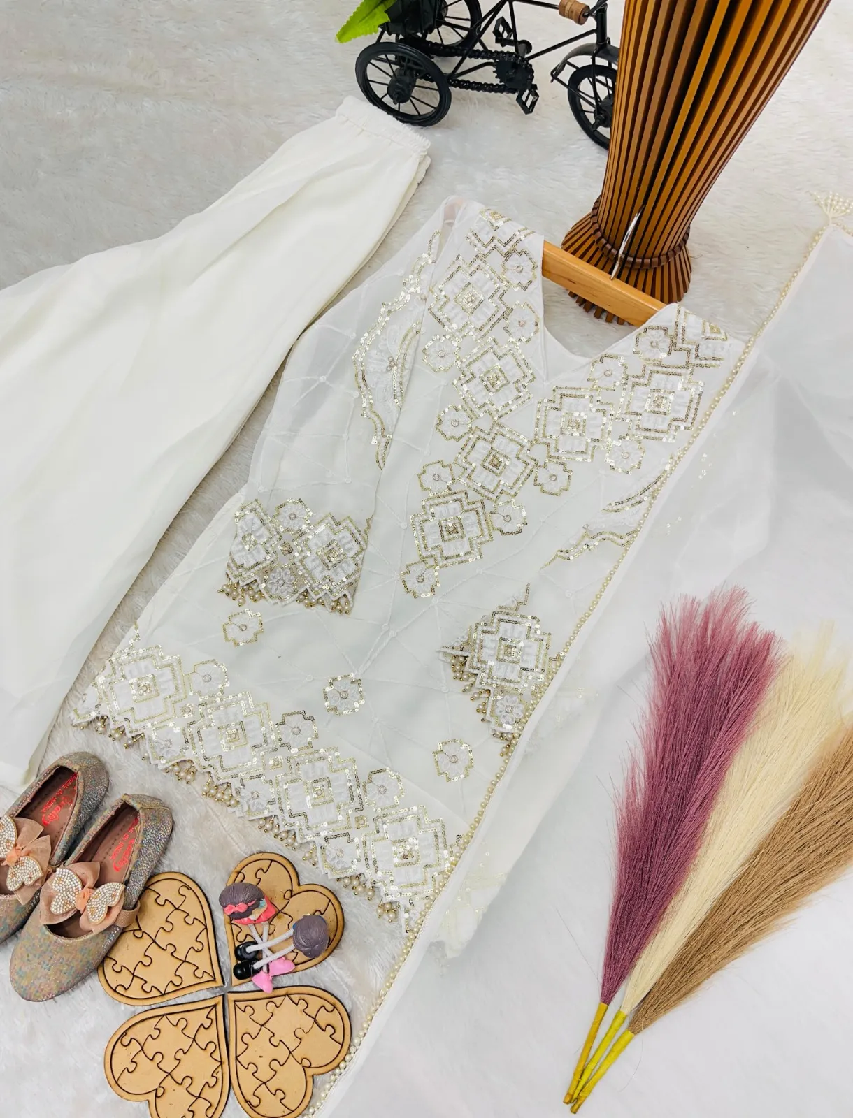 Small Girl Kids Plazzo Salwar Suit