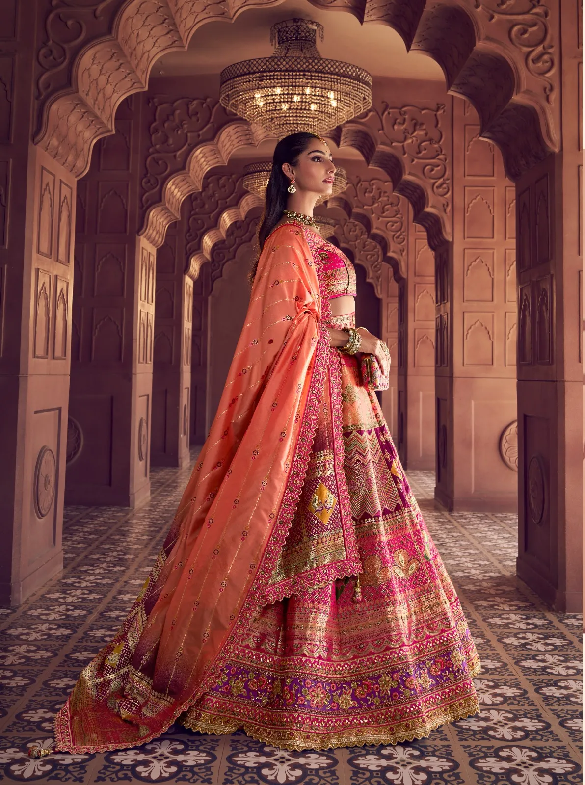 Banarasi Silk Bridal Lehenga for Wedding