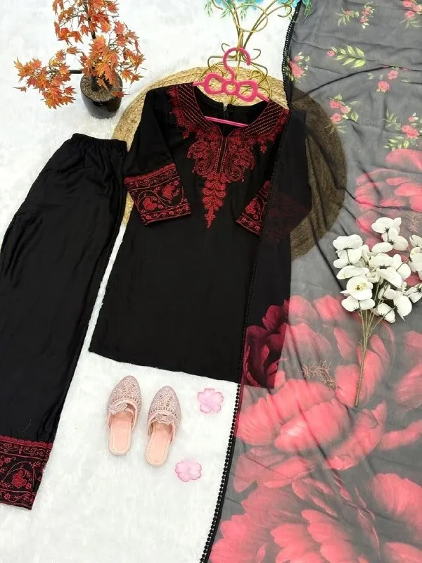 Black Kids Readymade Salwar Suit