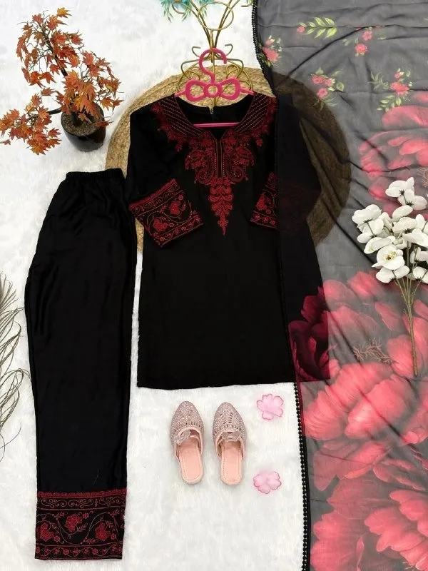 Black Kids Readymade Salwar Suit
