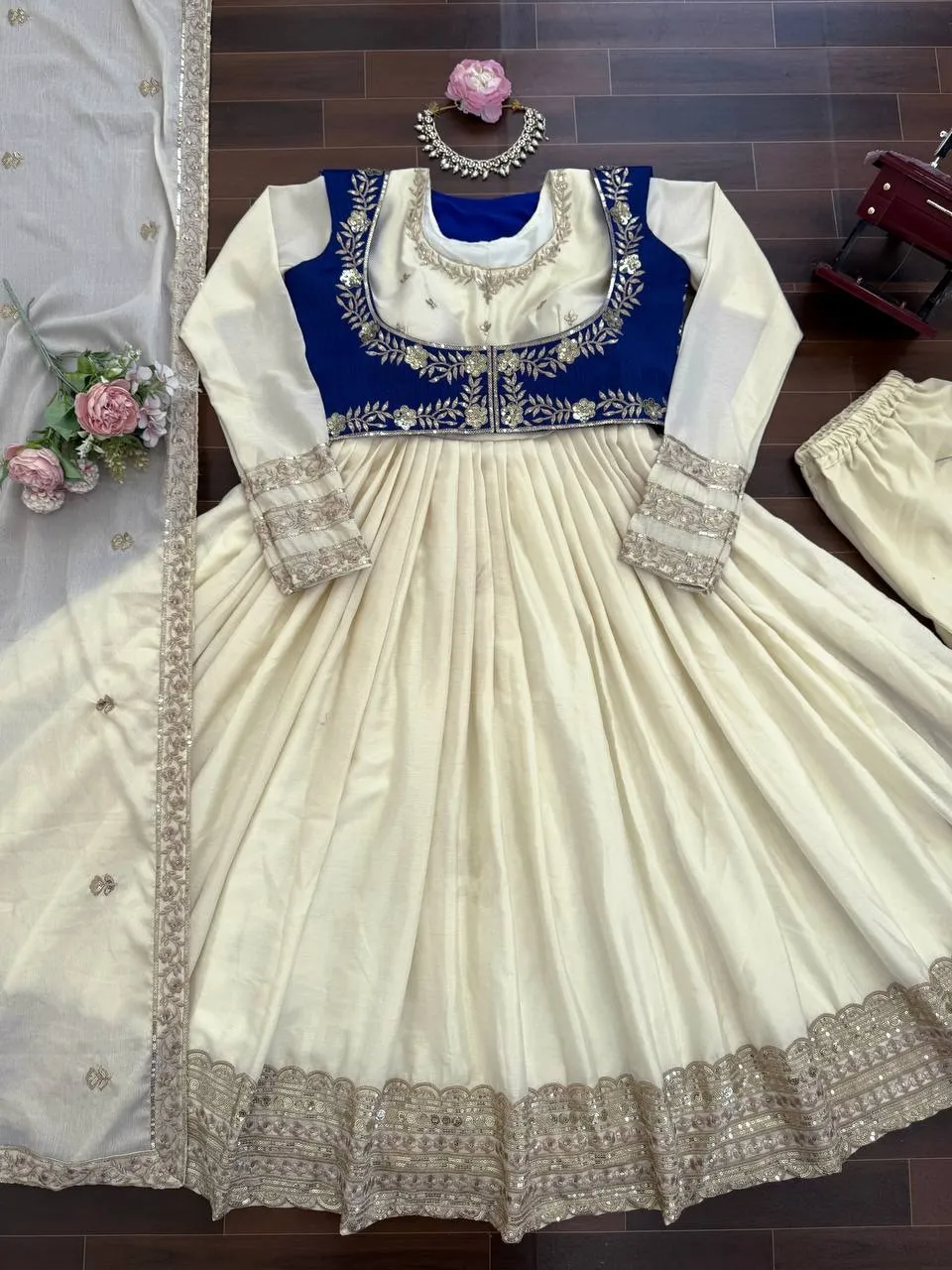 Bollywood Inspired Anarkali Suit with Koti Fashion