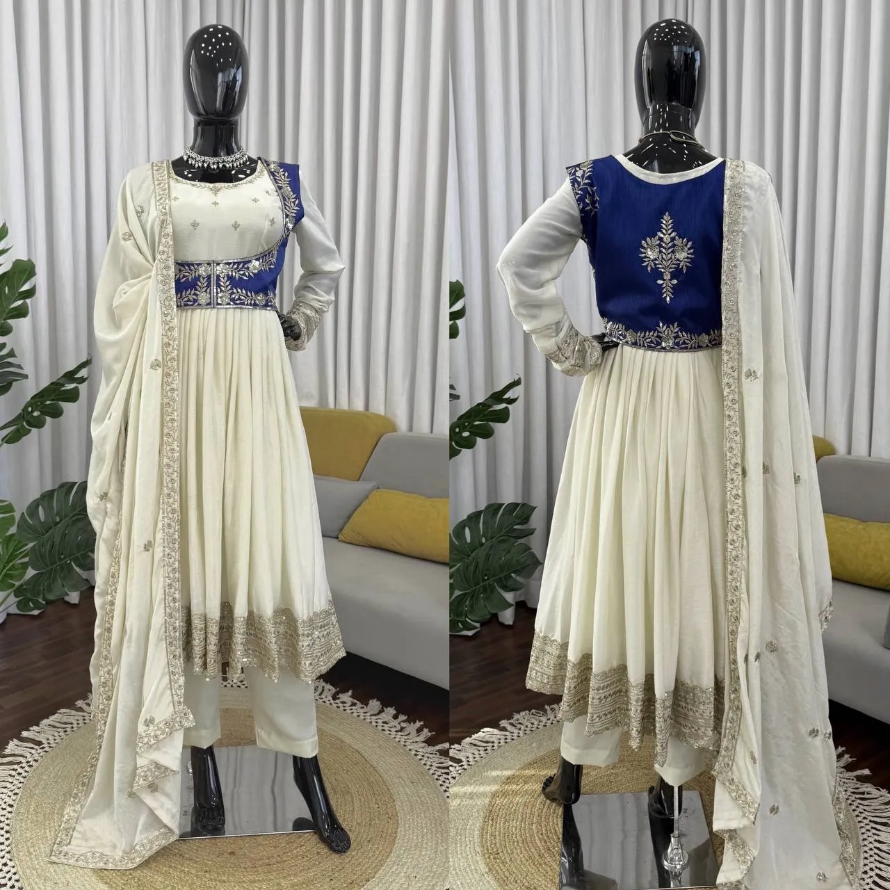Bollywood Inspired Anarkali Suit with Koti Fashion