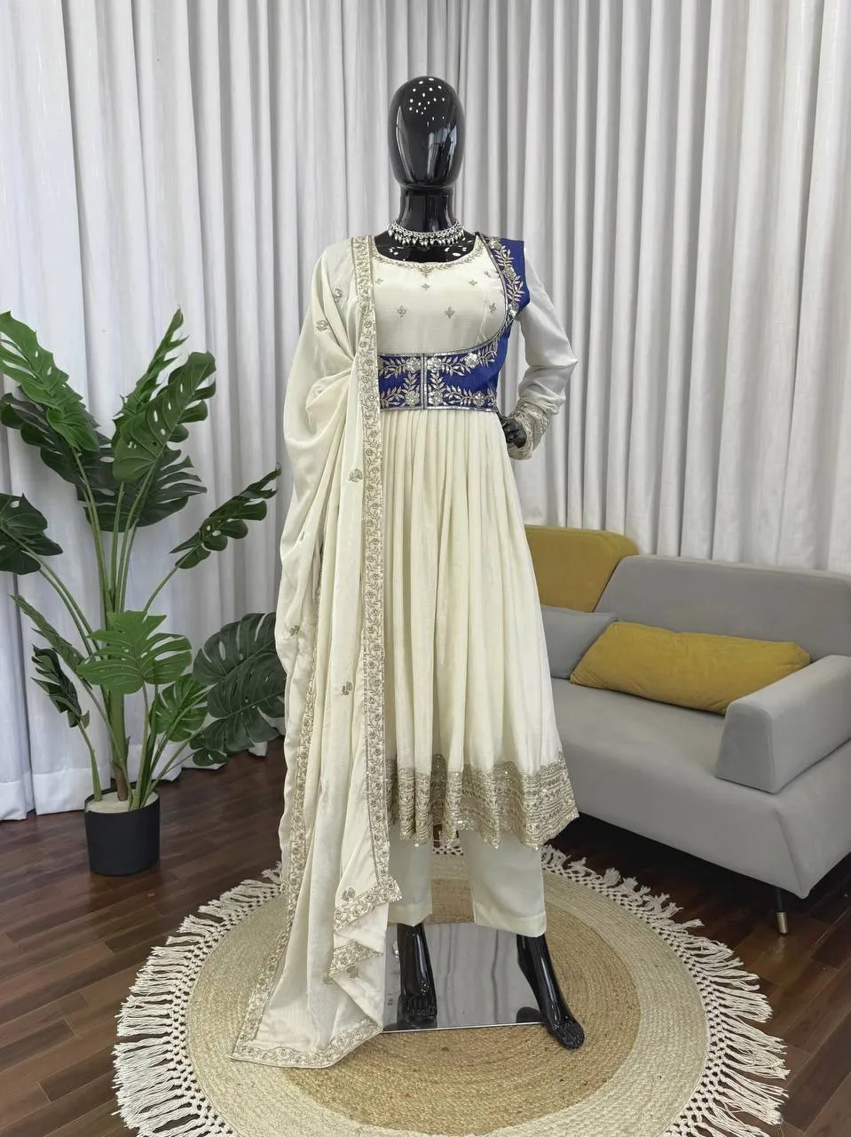 Bollywood Inspired Anarkali Suit with Koti Fashion