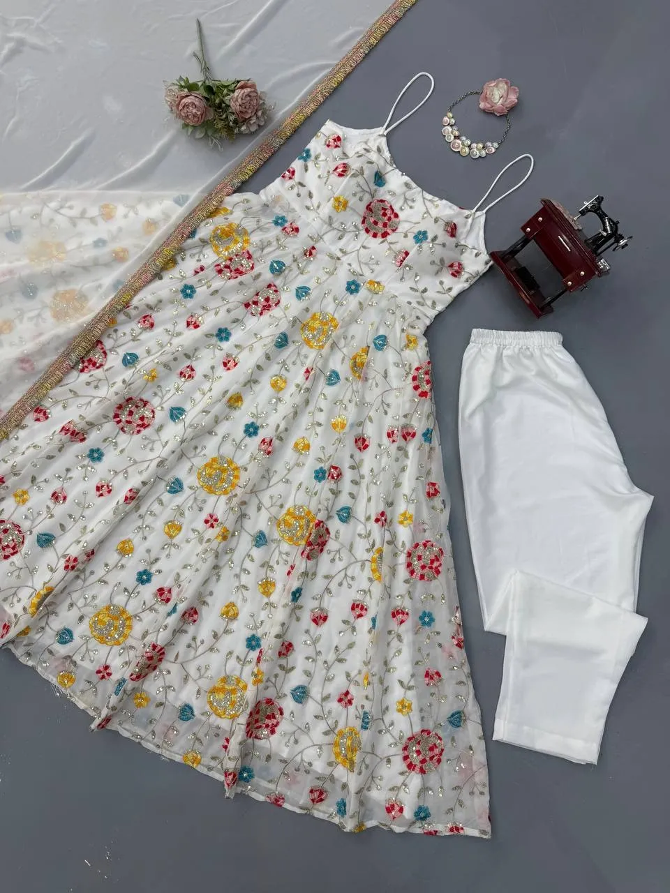 Bollywood Inspired Sleeveless Gown