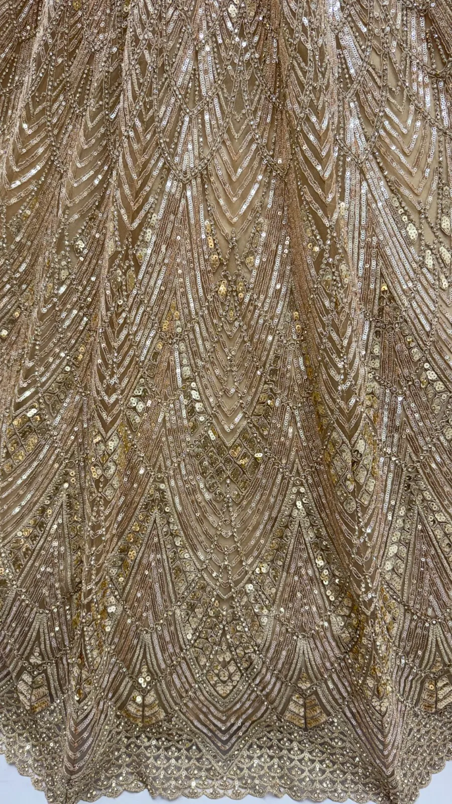 Golden Color Bridal net Bridesmaid Lehenga Blouse