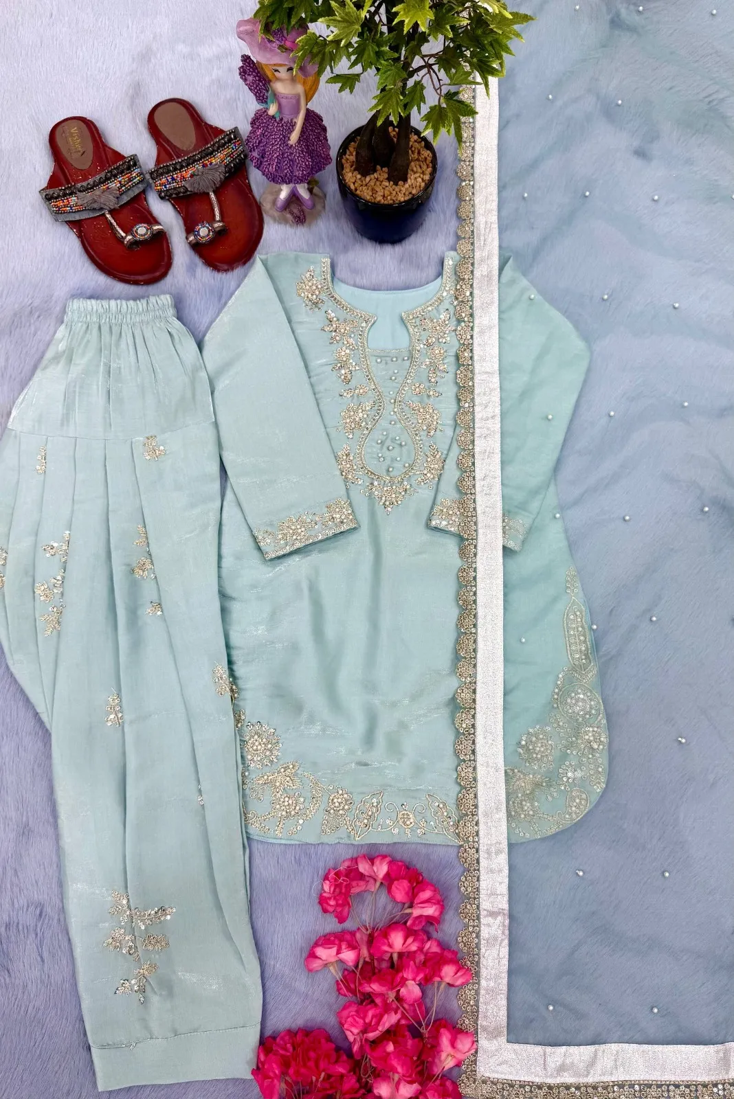 Matching Mother Daughter Farsi Salwar Suit