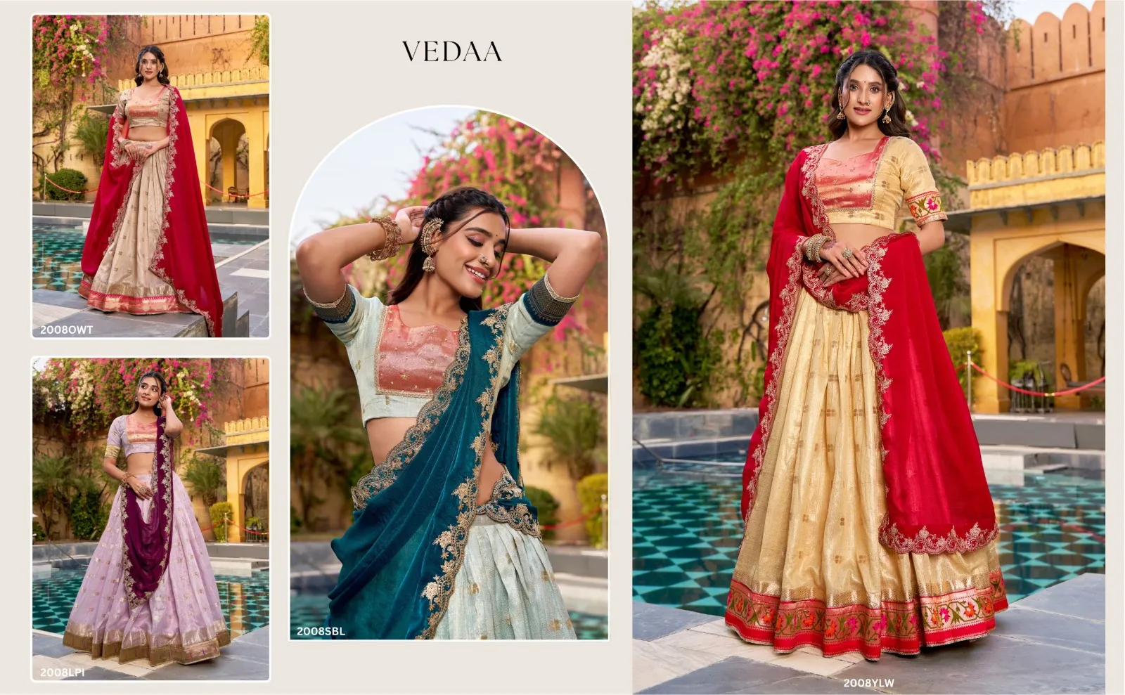Off White Paithani Silk Wedding Lehenga Season