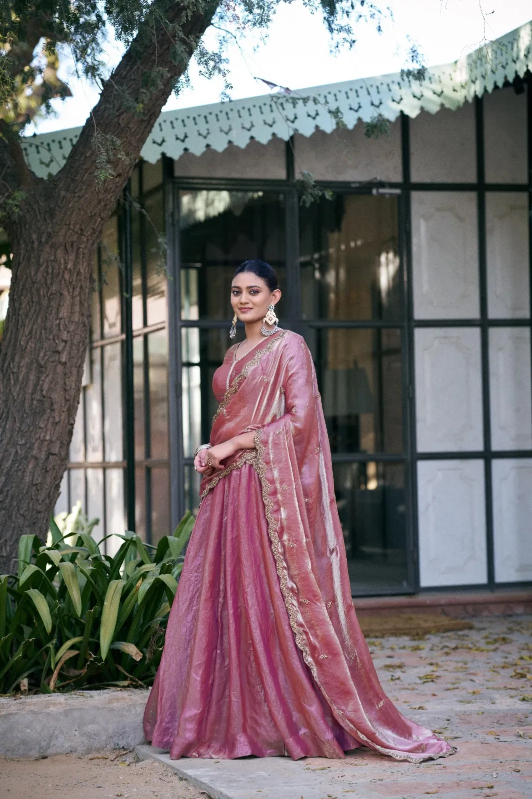 Pink Fendi Sequins Embroidered Lehenga Choli