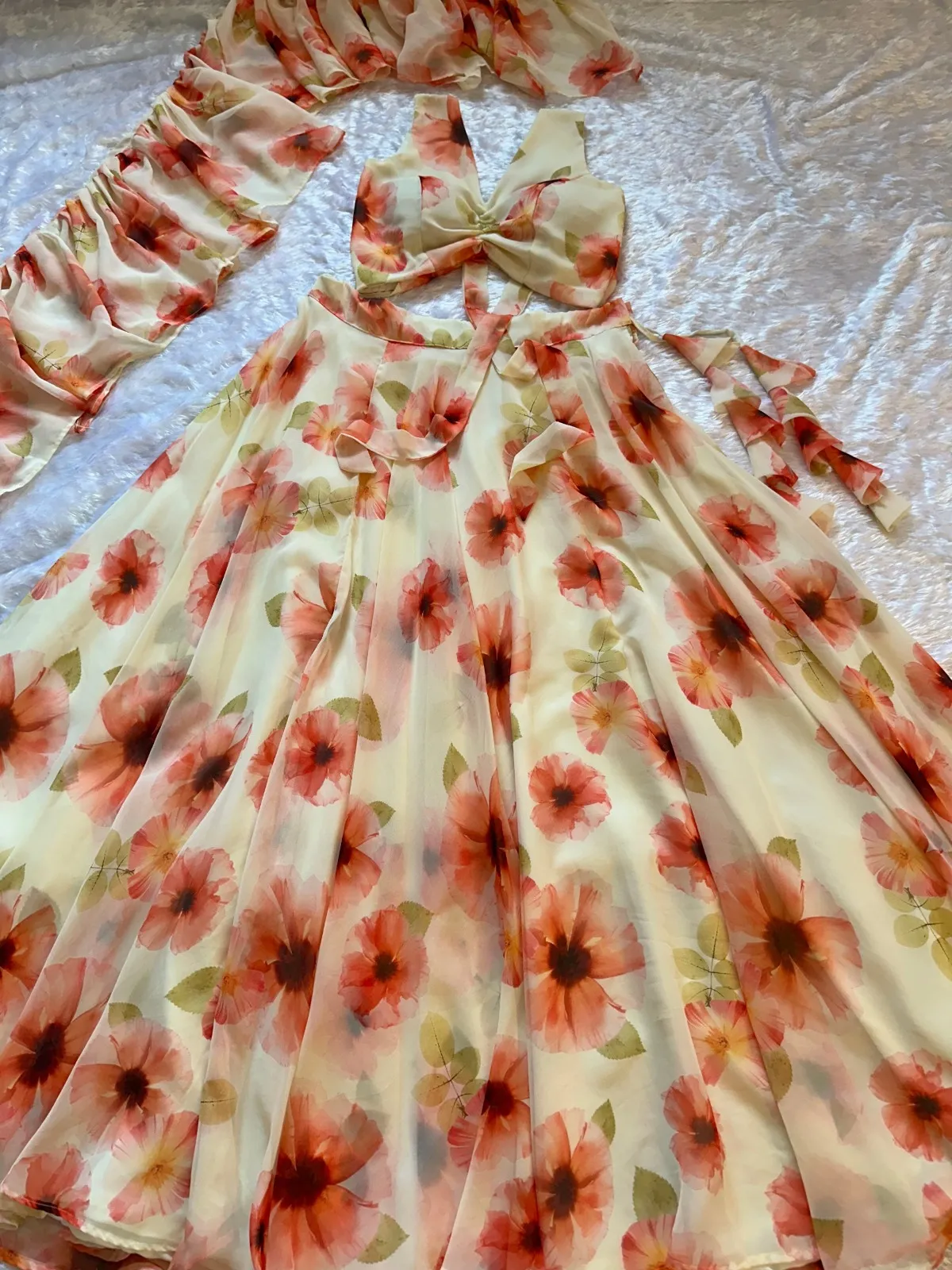 Printed Lehenga with Fancy Stitched Blouse
